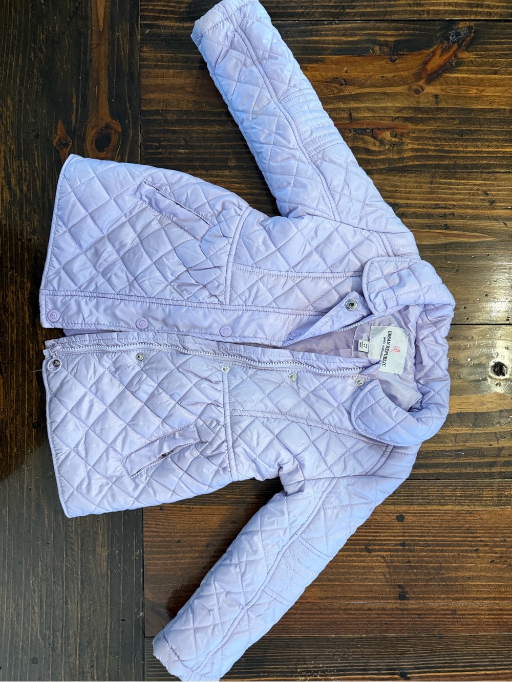 Urban Republic Lilac Quilted Puffer Jacket for Kids